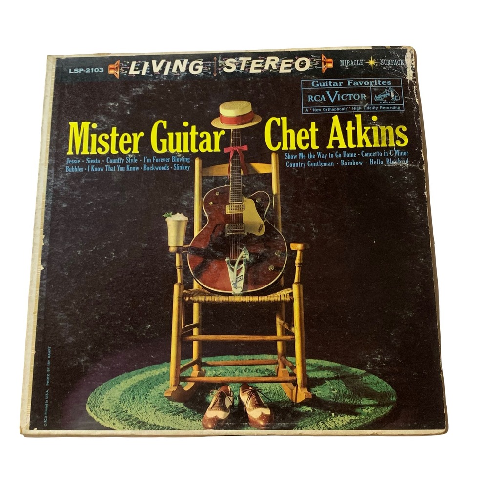 Chet Atkins Mister Guitar Vinyl LP RCA Victor LSP-2103 Living Stereo 1959 Album